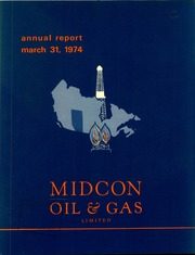 Midcon Oil & Gas Limited 1974 cover