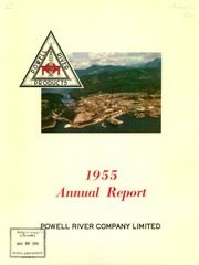 Powell River Company Limited 1955 cover
