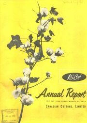 Canadian Cottons, Limited 1958 cover