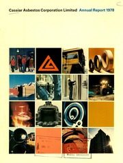 Cassiar Asbestos Corporation Limited 1978 cover