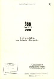 Ogilvie Mills Limited 1976 cover