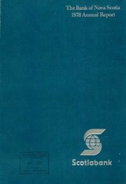 Bank of Nova Scotia Halifax 1978 cover