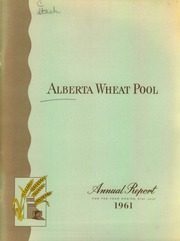 Alberta Wheat Pool 1961 cover