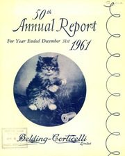 Belding Corticelli Ltd 1961 cover