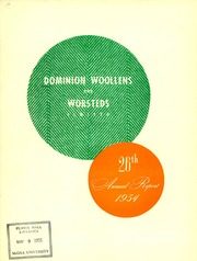 Dominion Woollens and Worsteds Limited 1954 cover