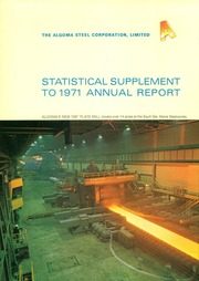Algoma Steel Inc. Supplement 1971 cover