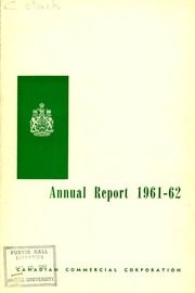 Canadian Commercial Corporation 1962 cover