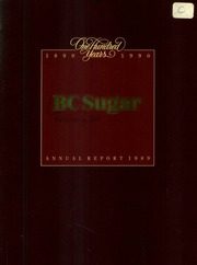 British Columbia Sugar Refinery, Limited 1989 cover