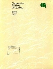 Coopérative fédérée de Québec 1975 cover