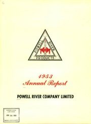 Powell River Company Limited 1953 cover
