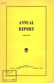 Alberta Wheat Pool 1953 cover