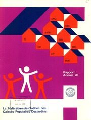 Fédération des caisses populaires Desjardins de Montréal et de l'Ouest-du-Québec 1970 cover