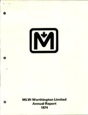 MLW-Worthington Limited 1974 cover