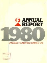 Canadian Foundation Company Ltd 1980 cover