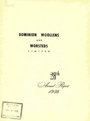 Dominion Woollens and Worsteds Limited 1956 cover