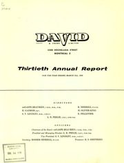 David & Frère Limitée 1958 cover