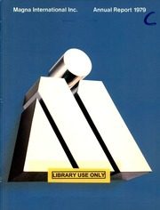 Magna International Inc 1979 cover