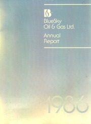BlueSky Oil & Gas Ltd 1986 cover