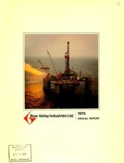 Bow Valley Industries Limited 1975 cover