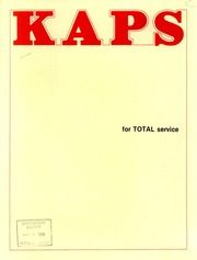 Kaps Transport Limited 1973 cover