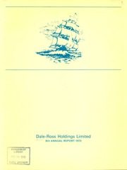 Dale-Ross Holdings Limited 1972 cover