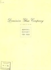 Dominion Glass Company Limited 1956 cover