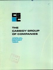 Cassidy Group of Companies 1984 cover