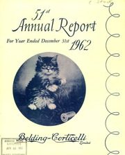 Belding Corticelli Ltd 1962 cover