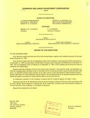 Dominion and Anglo Investment Corporation Limited 1983 cover