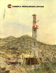 Coseka Resources Limited 1981 cover