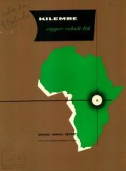 Kilembe Copper Cobalt Limited 1955 cover