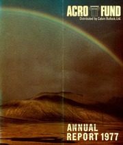 Acrofund Ltd 1977 cover