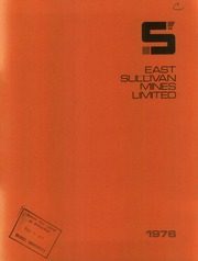 East Sullivan Mines Limited 1976 cover