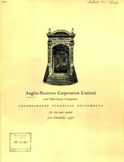 Anglin-Norcross Corp. Ltd 1952 cover