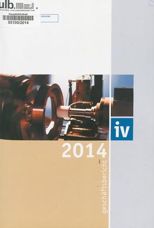Federation of Austrian Industries (IV) 2014 cover