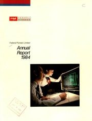 Federal Pioneer Limited 1984 cover