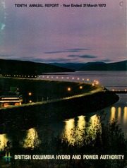 British Columbia Hydro & Power Authority 1972 cover