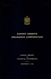 Export Credits Insurance Corporation 1956 cover