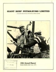 Giant Reef Petroleums Limited 1979 cover