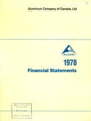 Aluminum Company of Canada, Limited 1978 cover