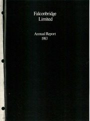 Falconbridge Nickel Mines Limited 1983 cover