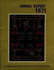 New Brunswick Electric Power Commission 1971 cover