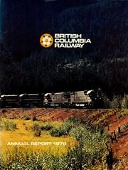 British Columbia Railway Co 1978 cover