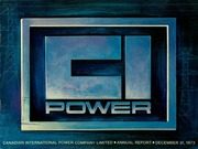 Canadian International Power Company Limited 1973 cover