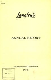 Langley's Limited 1950 cover