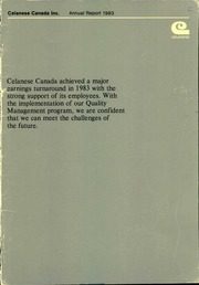 Celanese Canada Inc 1983 cover