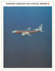 Western Airlines 1984 cover