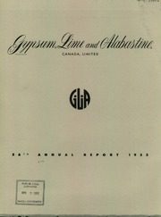 Gypsum, Lime and Alabastine, Canada, Limited 1952 cover