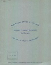 Montreal Stock Exchange. Financials. 1963-6-30 1963 cover
