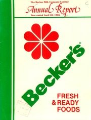 Becker Milk Company Ltd 1985 cover